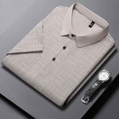 Printed Business Casual Polo Shirt