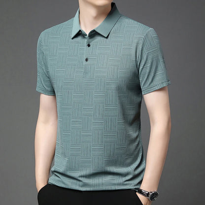 Printed Business Casual Polo Shirt