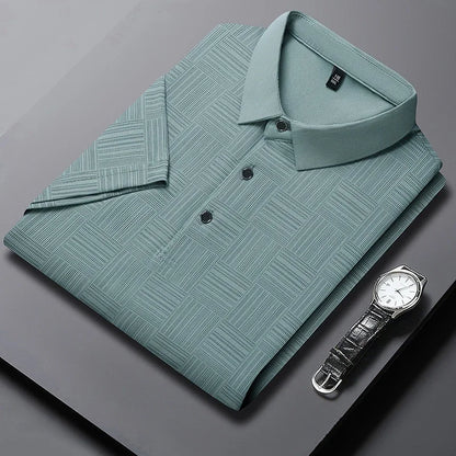 Printed Business Casual Polo Shirt